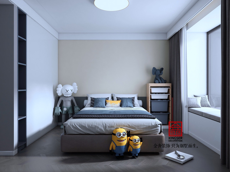 尚宾城165㎡现代风格卧室装修效果图