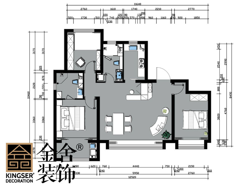 滄州天成嶺秀126平米戶(hù)型解析