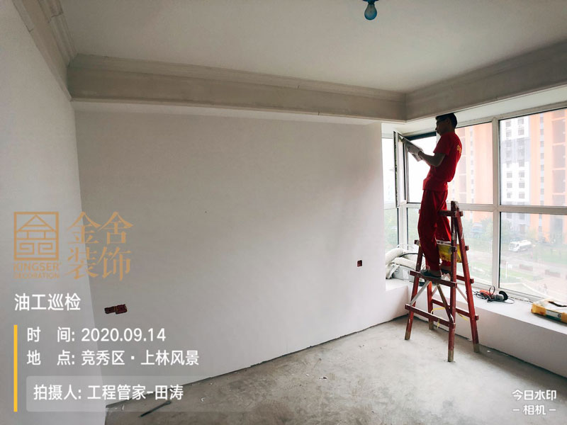 上林风景110平米装修工地