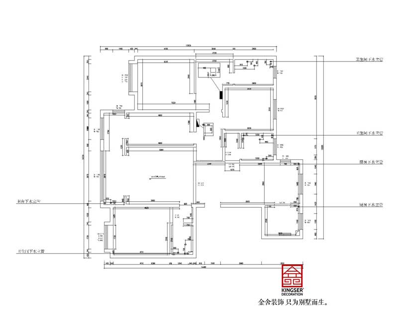 上林熙园196平米大平层户型装修设计方案