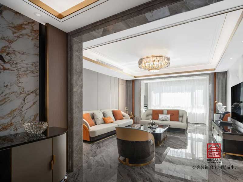 東南智匯城裝修設計191㎡輕奢風格實景圖