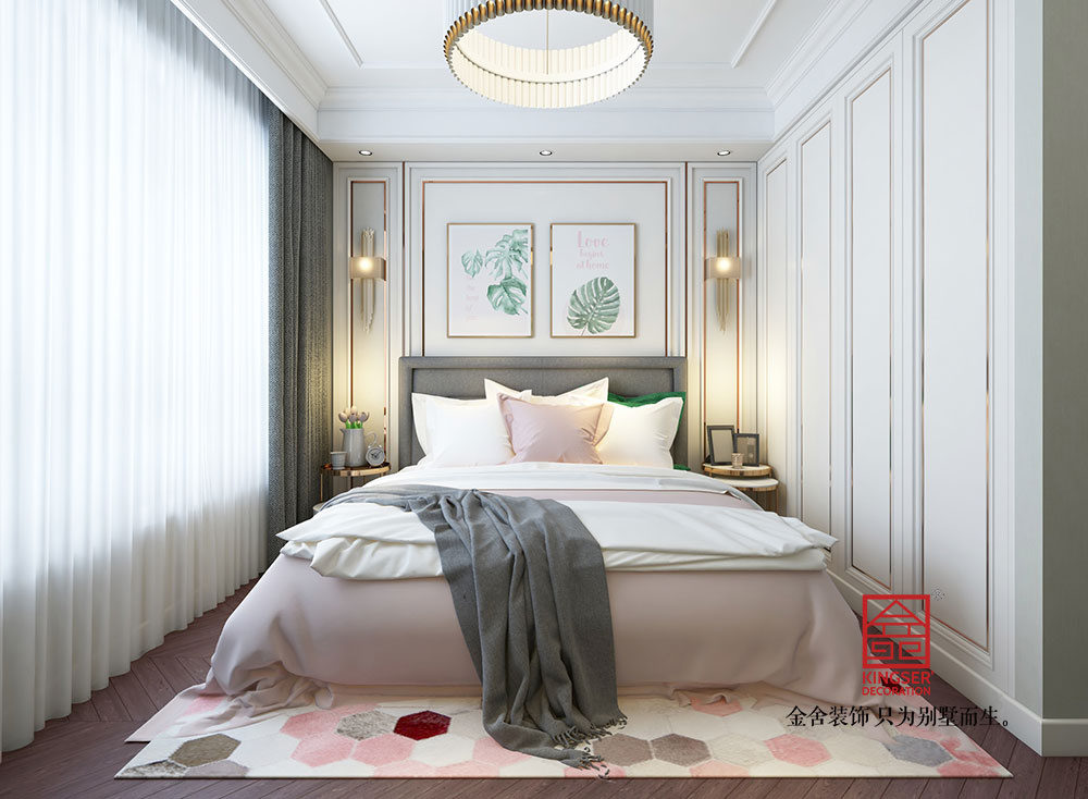 中山公馆127平米装修-轻奢风格-卧室